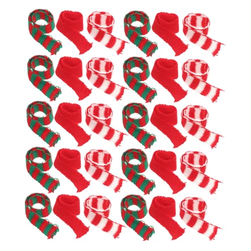 JOINPAYA 30stücke Mini Strickschal Bunte Puppenschals Für Weihnachtsdeko Dekorative Wollschals Für Spielzeug Und Bastelprojekte Für - Und Festliche Anlässe JOINPAYA 30stücke Mini Strickschal Bunte Puppenschals Für Weihnachtsdeko Dekorative Wollschals Für Spielzeug Und Bastelprojekte Für - Und Festliche Anlässe von JOINPAYA