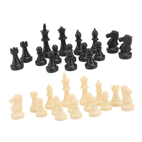 JOINPAYA 32 Stück Magnetische Schachfiguren Magnet Schachspiel Schachbrett Magnetisches Einzelspieler Schach Schwarz Weiß Schach Vinyl Schachbrett Glas Schachbrett Silikon von JOINPAYA