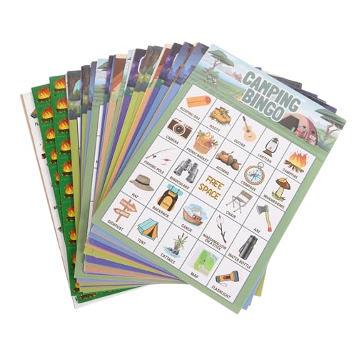 JOINPAYA 33-teiliges Set Camping-spieltisch Feiertagspartybevorzugung Coole Campingspiele Campingspielzeug Für Kinder Campingspiele Für Die Familie Campingspiele Im Freien Papier von JOINPAYA