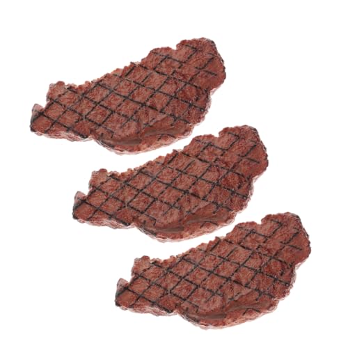 JOINPAYA Gefälschte Rindfleisch Modelle 3 Pcs Realistische Simulation Steak für Küche Decor Display von JOINPAYA