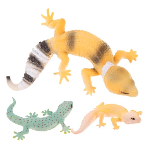 JOINPAYA 3St Tiermodell Spielzeug Gecko falsche Schlange gefälscht Toys kinderknallzeug sammlerstücke spielfigur Tiersimulation Kid Toys Reptilienskulptur Tierfiguren Plastik von JOINPAYA