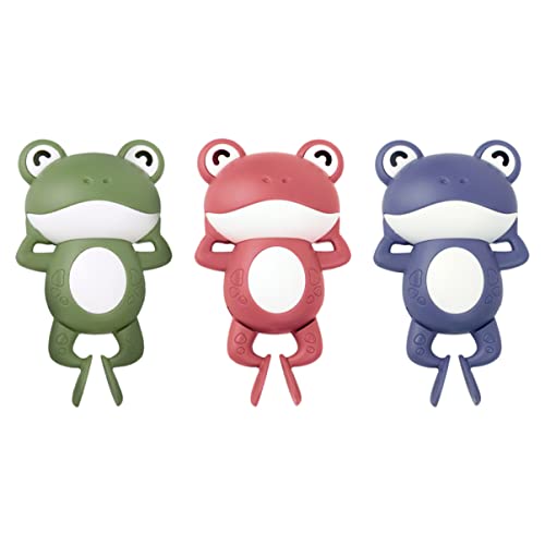 JOINPAYA 3St aufziehbarer Frosch wasserspielzeug kinderwasserspielzeuge Kinderzimmer Shop Toys for babybadewannen Cartoon-Uhrwerk-Frosch Badespielzeug Plastik von JOINPAYA