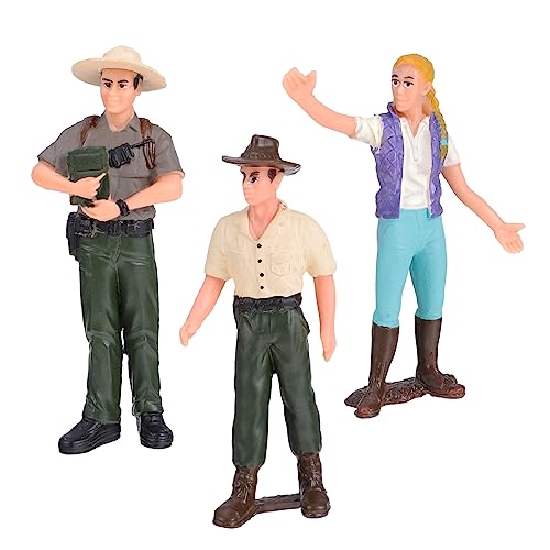 JOINPAYA 3st Bauernpuppenverzierungen Bauernspielzeug Die Jungen-actionfiguren Miniatur-bauernmenschenfiguren Minifigurenfiguren Mini-Spielzeug Miniaturbauernmenschen Kinder PVC von JOINPAYA