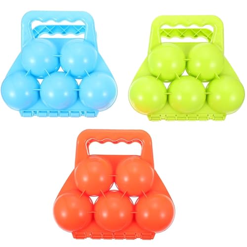 JOINPAYA 3st Schneeball-Clip Weihnachts-hüpfburgen Schneekugel Schneespielzeugbälle Snowtubes Zum Rodeln Heavy Duty Winterschnee Kinderschubkarre Schneemobil Sandspielzeug Plastik von JOINPAYA