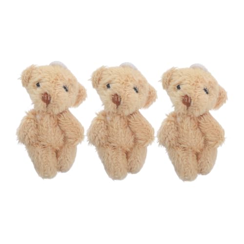 JOINPAYA 3st Teddybär Stofftier Plüsch Kleiner Gelenkbär Miniatur-bärenfiguren Kleines Bärenspielzeug Miniaturbär Schmücken Bär Miniatur Kleines Kuscheltier Plüschtier-Charme Khaki von JOINPAYA