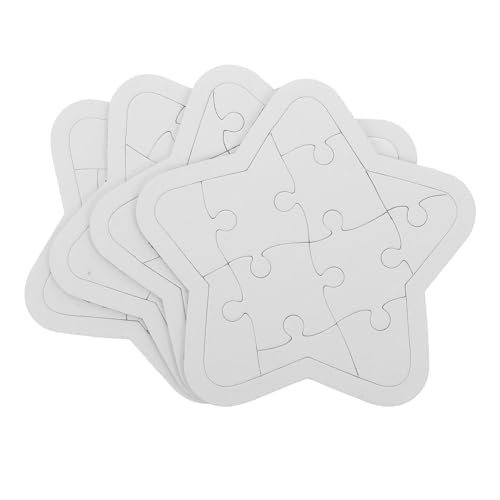 JOINPAYA 4 Blätter Ausmalen Und Einfügen Fertige Leere Rätsel An Zeichenrätsel DIY-rohlinge-Produkte Leeres Puzzle Zeichnen Leere Puzzles Selber Machen DIY-rätsel Papier von JOINPAYA