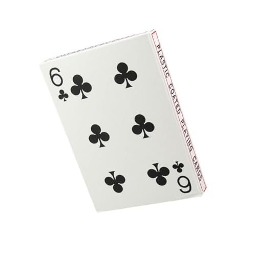 JOINPAYA 4 Brettspiel-Poker Pokerkarte Aus Papier Kreative Pokerkarten Heimspiel Kartenspiel Spielen Poker-kartenspiel Große Spielkarten Weiß von JOINPAYA