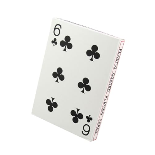 JOINPAYA 4 Kreative Pokerkarten Spielkarten Spiel Poker Kartenspiel Heimspiel Papier Pokerkarte Pokerkarten Für Brettspiel Poker Große Spielkarten Tally Spielkarten Weiß von JOINPAYA