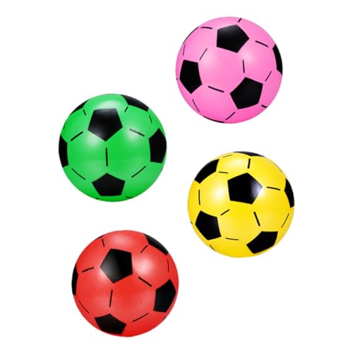 JOINPAYA 4 Stück Aufblasbarer Ball Spielzeug Fußball Kinder Aufblasbares Kostüm Mini Hoop Ball Spielplatzball Sport Poolbälle Pool Fußball Spielzeug Fußbälle Hüpfball von JOINPAYA