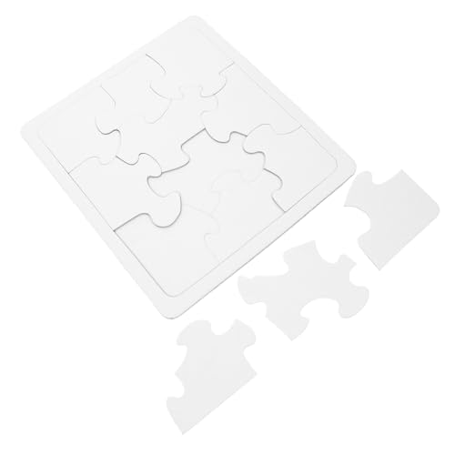 JOINPAYA 4 Stück DIY Blanko Puzzles aus Papier Präzise Geschnittene Wiederverwendbare Kinderpuzzle zum Selbstgestalten und Bemalen für Kreatives Basteln und Gemeinsame Familienzeit JOINPAYA 4 Stück DIY Blanko Puzzles aus Papier Präzise Geschnittene Wiederverwendbare Kinderpuzzle zum Selbstgestalten und Bemalen für Kreatives Basteln und Gemeinsame Familienzeit von JOINPAYA