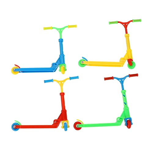 JOINPAYA 4 Stück Finger Skateboard Sportspielzeug Kinderroller Mini Fahrrad Mini Finger Scooter Lernspielzeug Fingerspitzen Bewegungsspielzeug Winzige Roller Bunter von JOINPAYA