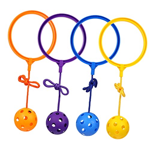 JOINPAYA 4 Stück Flummi -Knöchel-Sprungball-Sprungring Sprungball für für kinderspielzeug kindersport Knöchel-Sprung-Ball- Kugel überspringen Plastik von JOINPAYA