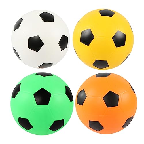 JOINPAYA 15 cm Fußball für Jungen und Mädchen 4er-Pack Aufblasbares Weiches Fußballspielzeug für Drinnen und Draußen Fußbälle für Jungen und Mädchen von JOINPAYA