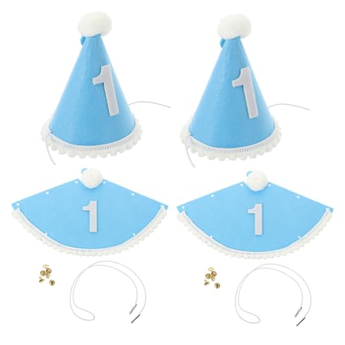 JOINPAYA 4 Stücke Baby Mädchen Ersten Geburtstag Hut Geburtstag Party Headwear Foto Prop Material von JOINPAYA