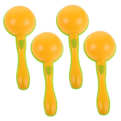 JOINPAYA 4 Stück Maracas Shaker Maracas Für Kunststoff Rhythmus Karnevalsparty Geschenke Kleinkind Musikalische Shaker Gelb JOINPAYA 4 Stück Maracas Shaker Maracas Für Kunststoff Rhythmus Karnevalsparty Geschenke Kleinkind Musikalische Shaker Gelb von JOINPAYA