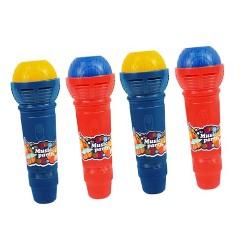 JOINPAYA 4 Stück Mikrofon Spielzeug Mikrofon-stütze Kinder-Karaoke-Prop-mikrofon Kinder-Echo-mikrofon-Spielzeug Kabelloses Mini-mikrofon Mini-mikrofone Kinderspielzeug Karaoke-Spielzeug Abs von JOINPAYA