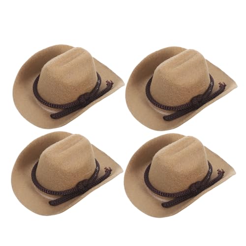 JOINPAYA 4 Stück Mini Cowboy Hüte Kleine Western Cowgirl Hüte für Puppen Partydeko Festliche Mini aus Polyester Niedliche Winzige Cowboy Kappen für Mädchen JOINPAYA 4 Stück Mini Cowboy Hüte Kleine Western Cowgirl Hüte für Puppen Partydeko Festliche Mini aus Polyester Niedliche Winzige Cowboy Kappen für Mädchen von JOINPAYA