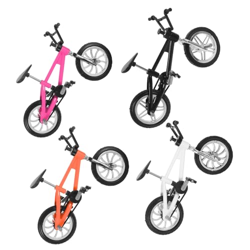 JOINPAYA 4 Stück Mini-Fahrrad Cooles Jungenspielzeug Simulationsrad Mini-Finger-Mountainbikes Finger Bike Fahrradspielzeug Simulationsfahrradmodelle Finger-Mountainbike-Spielzeug Legierung von JOINPAYA