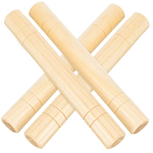 JOINPAYA 4 Stück Rhythmusstäbe aus Holz kinderinstrumente Kinder musikinstrumente schlagzeugstöcke Musikspielzeug Massenspielzeug für Kinder pädagogische Werkzeuge Musiksticks für Kinder von JOINPAYA