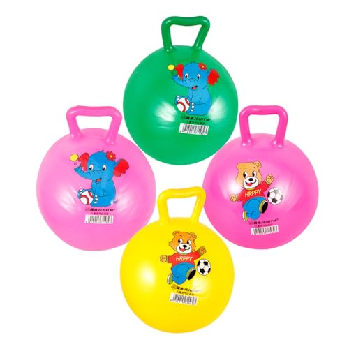 JOINPAYA 4 Stück Schläger Handhaben Balanceball Für Sprungball Für Kleinkinder Gymnastikball Hüpfball Mit Griffen Kugelkugel Für Kugel Handhaben PVC von JOINPAYA