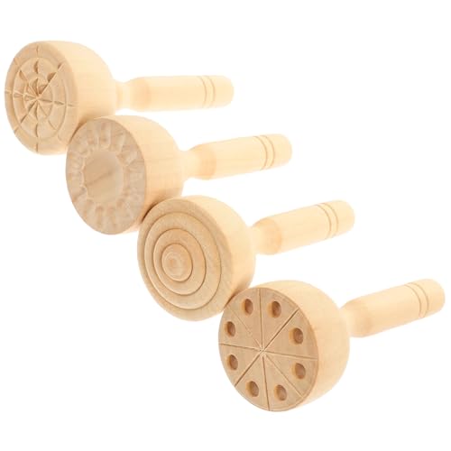 JOINPAYA 4 Stück Teiliges Holz Clay Moulds DIY Tonwerkzeuge Glatte Stempel Bastelset für Kreatives Modellieren und Handwerksspiele JOINPAYA 4 Stück Teiliges Holz Clay Moulds DIY Tonwerkzeuge Glatte Stempel Bastelset für Kreatives Modellieren und Handwerksspiele von JOINPAYA