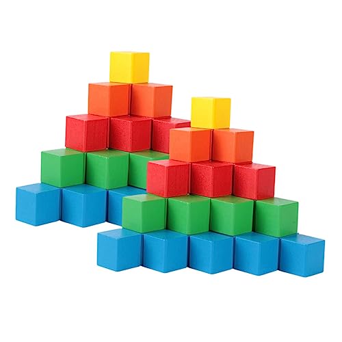 JOINPAYA 40st Würfelblöcke Puzzle-Spielzeug Kinderspielzeug Mathe-Spielzeug Für Vorschulkinder Lernspielzeug Für Kinder Pädagogisches Spielzeug Pädagogisches Entwicklungsspielzeug Holz von JOINPAYA