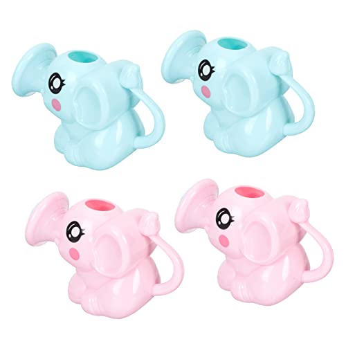 JOINPAYA 4Pcs Elefant Gießen Badewanne Wasserkrug Kleinkind Bewässerung Dose Kleine Wasser Dusche Plastik Bad Bewässerung Dose Cartoon Bewässerung Topf Bauch von JOINPAYA