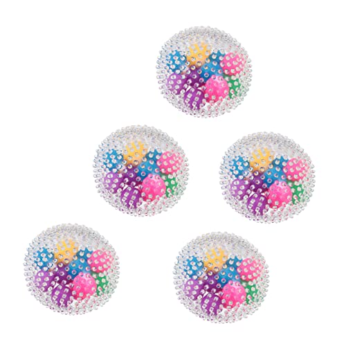 JOINPAYA 5 Stück Squeeze Vent Ball Spielzeug Ball Für Kinder Bälle Kinderspielzeug Kinderspielzeug Relief Spielzeug Ballspielzeug Squeeze Spielzeug Buntes Material von JOINPAYA