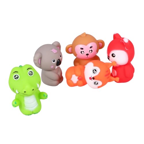 JOINPAYA 5 Stück Tierfigur Spielzeug Puppe Eltern Kind Spiel Spielzeug Fingerspielzeug Figuren Finger Fingerspielzeug Für Fingerspielzeug Fingerspielzeug Für PVC von JOINPAYA