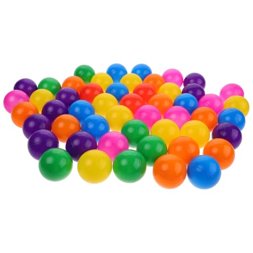 JOINPAYA 50 Stück -Bobo-Ball Plastikball Outdoor Ballbad einziehbare Schlauchtrommel eingetüteter Spielball Reinigungskugeln aus Kunststoff Beutel mit Bällen für Bällebad von JOINPAYA