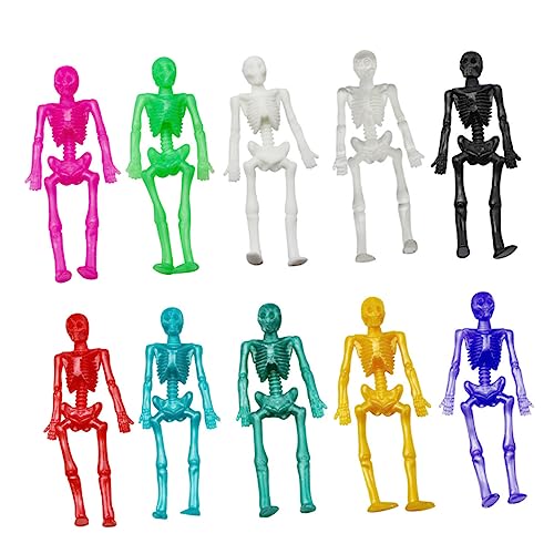 JOINPAYA 50Stücke Dehnbares Skelettspielzeug aus TPR für Halloween Dekoration und Partys Realistische Schädel Modelle Leicht zu Reinigen Entspannendes für Jung und Alt JOINPAYA 50Stücke Dehnbares Skelettspielzeug aus TPR für Halloween Dekoration und Partys Realistische Schädel Modelle Leicht zu Reinigen Entspannendes für Jung und Alt von JOINPAYA