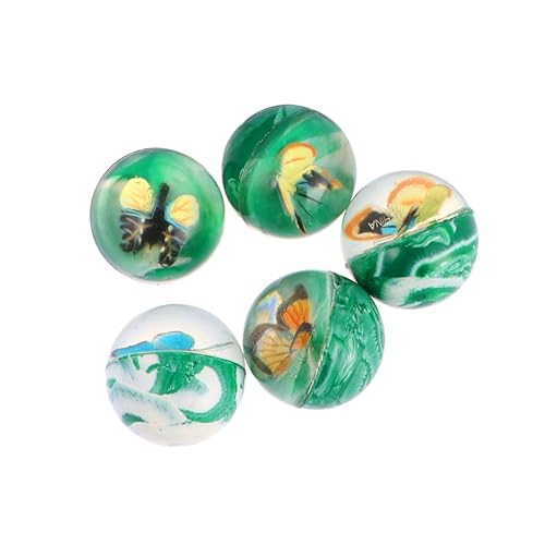 JOINPAYA 5St Gummiball für kinderspielzeug Stringy Balls Tier geburtstagsmitgebsl hühner jucarii pentru copii flummiset Springender Ball Green von JOINPAYA