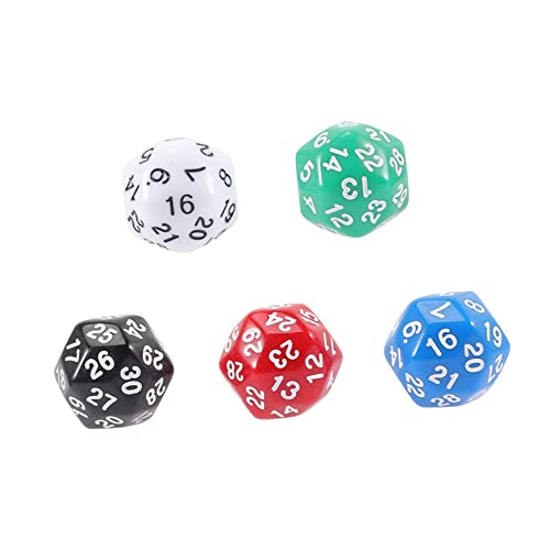 JOINPAYA 5St Zahlenwürfel Party zubehör Party Accessoires partyzubehör Party-Accessoire dice Set Spiel große Würfel riesige Würfel Jumbo-Würfel Unterhaltungszubehör mehrseitige Würfel Acryl von JOINPAYA