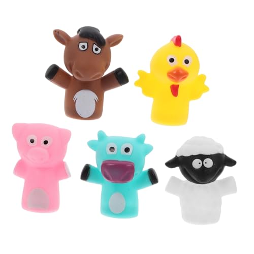 JOINPAYA 5St süße Handpuppen Fingerpuppen für Kinder Fingerschutz für Kinder Fingerspielzeug interaktives Spielzeug Kinder Puppen Kinder versorgen Geschichte Marionetten Vinyl von JOINPAYA