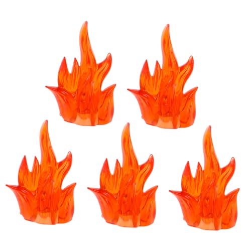 JOINPAYA 5Stücke Künstliche Flamme Feuereffekte Für Interaktive Bauklötze Zubehör Für Actionfiguren Und Halloween Dekorationen Feuer von JOINPAYA