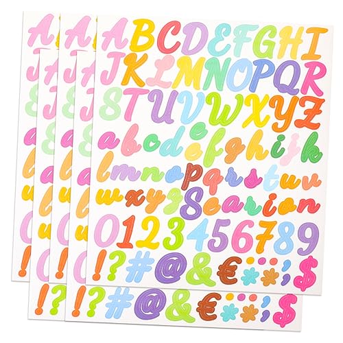 JOINPAYA 5st Aufkleber Mit Zahlen Alphabet-zahlenaufkleber Buchstaben-zahlen-aufkleber Scrapbooking-nummernaufkleber Aufkleberbuchstaben Für Plakatwand Aufkleber Mit Buchstabennummern von JOINPAYA