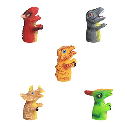 JOINPAYA 5 Stücke Dinosaurier Fingerpuppe Spielzeug Cartoon Form Lustige Fingerpuppen Dinosaurier Spielzeug Für Jungen Und Mädchen von JOINPAYA