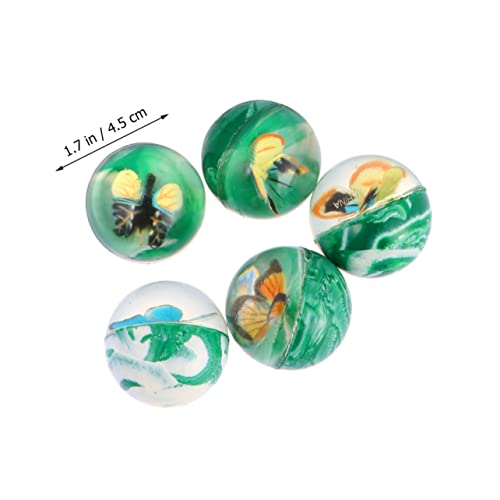 JOINPAYA 5st Hüpfball Mini-Spielzeug Dehnbares Spielzeug Strandbälle Für Kinder Ball Mit Hoher Sprungkraft Weltraumspielzeug Kinder Spielset Outdoor-Spielzeug Für Kinder Mini-Trichter Green von JOINPAYA