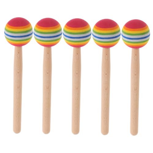 JOINPAYA 5st Lollipop-trommelstöcke Trommelschlägel Kinderinstrumente Drumsticks Für Kleinkinder Für Schlaginstrumente Trommelstöcke Für Percussion Trommel Ersatzteile Schwamm von JOINPAYA