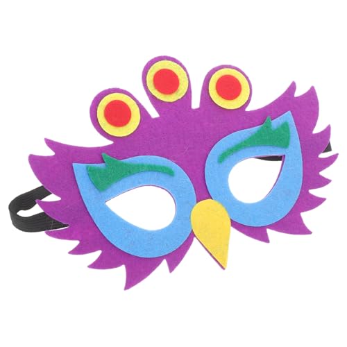 JOINPAYA 5st Pfauenmaske Für Kinder Diy-maske Maske Im Tierdesign Tiermaske Für Kinder Katzenmasken Halbgesichtsmaske Maskerade-maske Damen Pfau-cosplay-maske Kostüm Maske Colorful Gefühlt von JOINPAYA