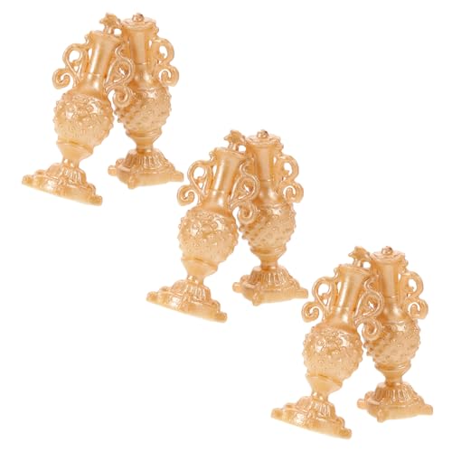 JOINPAYA 6 Stück Maßstab Winzige Goldene Flaschen für Puppenhausmöbel Rustikaler Europäischer Stil Vielseitig Einsetzbar für DIY-szenen Hochzeitsdeko und Micro-landschaften JOINPAYA 6 Stück Maßstab Winzige Goldene Flaschen für Puppenhausmöbel Rustikaler Europäischer Stil Vielseitig Einsetzbar für DIY-szenen Hochzeitsdeko und Micro-landschaften von JOINPAYA