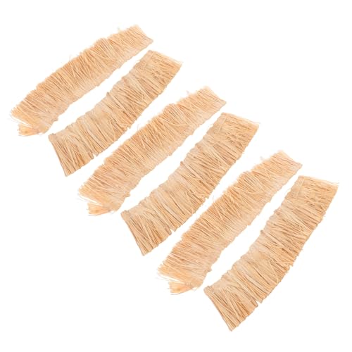 JOINPAYA 6 Stück Teiliges Miniatur-Dach aus Natürlichem Stroh Dekoratives Mini-dachgras für DIY Mikro-landschaften Strohdach-Dekoration für Miniaturhäuser Feengärten und Dioramen JOINPAYA 6 Stück Teiliges Miniatur-Dach aus Natürlichem Stroh Dekoratives Mini-dachgras für DIY Mikro-landschaften Strohdach-Dekoration für Miniaturhäuser Feengärten und Dioramen von JOINPAYA