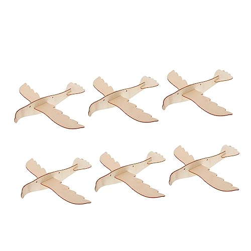 JOINPAYA 6 Stück Zusammengesetzter Adler Aus Holz DIY-tierspielzeug 3D-Flugzeug-montagespielzeug Stem Handbemaltes Holzspielzeug Kinderhandmalerei Holzspielzeug Hölzern von JOINPAYA