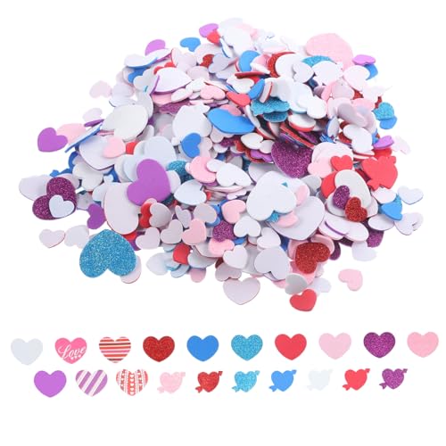 JOINPAYA 610 Stück Teiliges Selbstklebende Schaumstoff Herz Aufkleber für Valentinstag Deko DIY Basteln Romantische Herzformen in Goldglitzer Glitzer für Karten Geschenke Fenster und JOINPAYA 610 Stück Teiliges Selbstklebende Schaumstoff Herz Aufkleber für Valentinstag Deko DIY Basteln Romantische Herzformen in Goldglitzer Glitzer für Karten Geschenke Fenster und von JOINPAYA