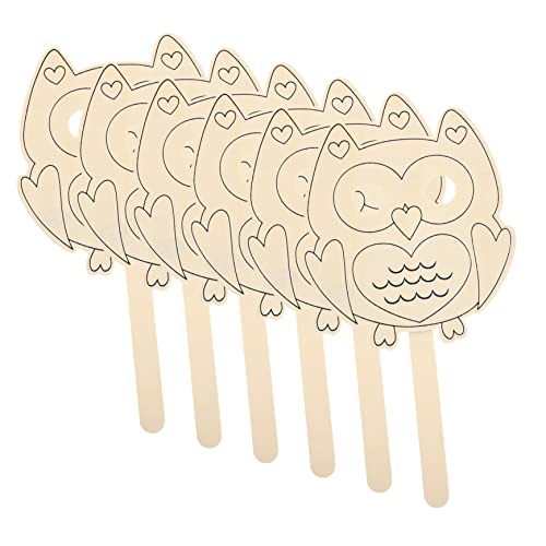 JOINPAYA 6St Foto Requisiten Vollgesichts-Schnorchelmaske für Kinder Hautpflege Kostüm Kinder faschingszubehör kinder Tiermaske malen Kinder leere Maskerademaske Holz von JOINPAYA