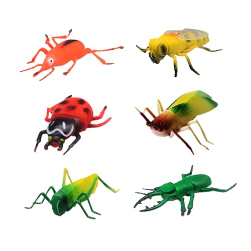 JOINPAYA 6St Insekten simulations Modell interaktives belohnung Educational Plaything Insect Figurines Toy Set realistisches Insektenmodell Insektenfiguren weiches Gummi von JOINPAYA