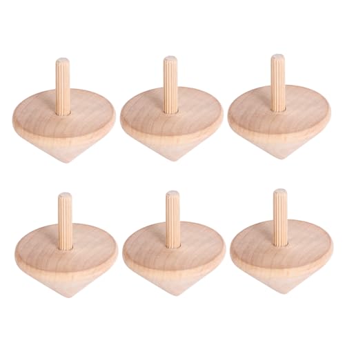 JOINPAYA 6St Kreisel metallische Spitzen Kinderoberteil Riese japanisch 3D-Puzzles für Kinder Spielzeug für Kinder kinderspielzeug Holzplatten für Kinder Spielzeug aus Holz hölzern Khaki von JOINPAYA