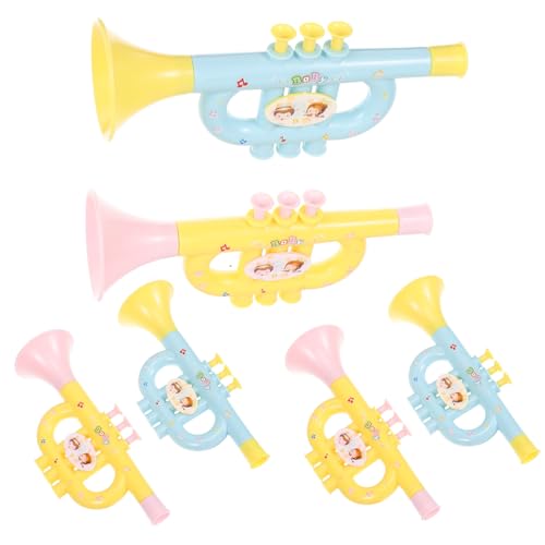 JOINPAYA 6St Trompeteninstrument Rayan-Spielzeug für Kinder metallische Trompeten kinderinstrumente musikinstrumente für Kinder interessante Spielsachen Instrumentenmodelle Musikmodelle Abs von JOINPAYA