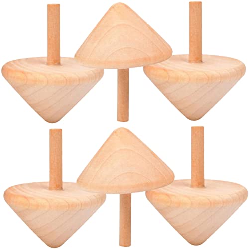 JOINPAYA 6St hölzerner Kreisel Kinder fliegendes Spielzeug Kinder spielset Babyspielzeug kinderspielzeug Kinder bastelset interessanter Kinderkreisel Kreiselspielzeug für Kinder Holz von JOINPAYA