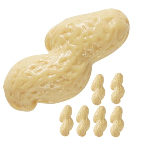 JOINPAYA 6St künstliche Erdnüsse replikas Replica dekoringe laufstall Spielzeug Kunstnuss für Tischdeko Toy künstliche Erdnuss Erdnuss- gefälschte Erdnuss Erdnuss-Modelle PVC Beige von JOINPAYA